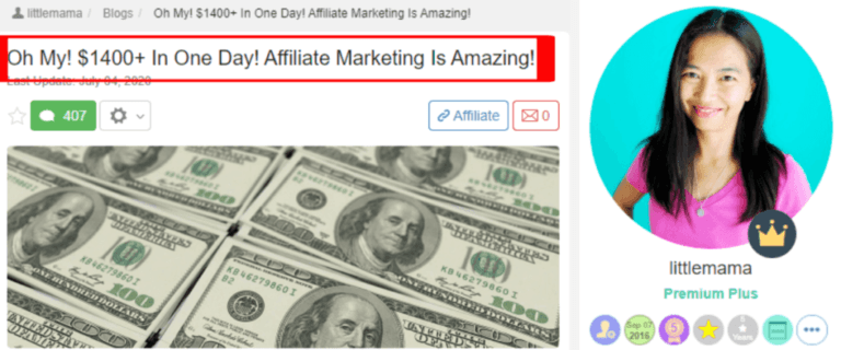 Wealthy Affiliate Success Story
