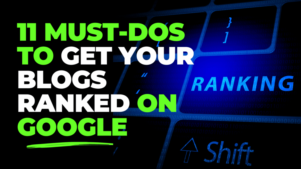 Get your blogs ranked on Google