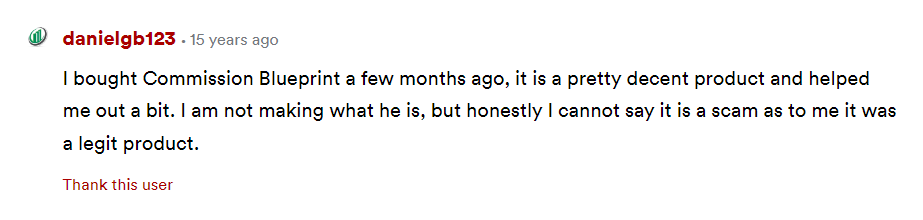 Commission Blueprint Review testimonial