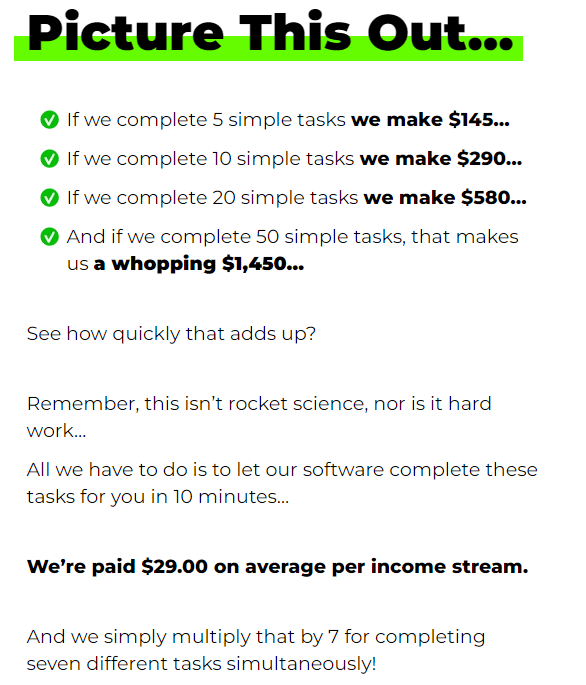 How much can you make with Click Home Income