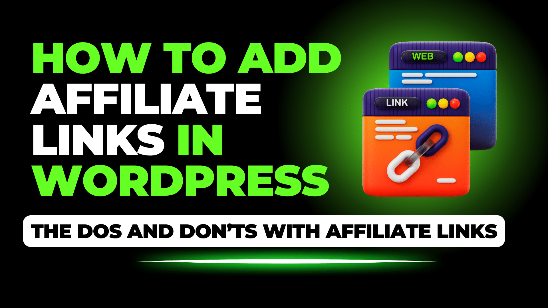 How To Add Affiliate Links In WordPress