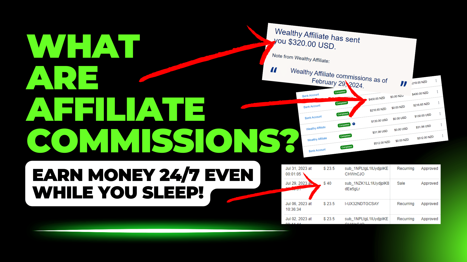 What are affiliate commissions