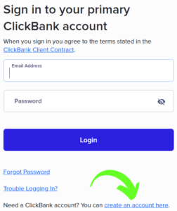 Create A Clickbank Affiliate Account
