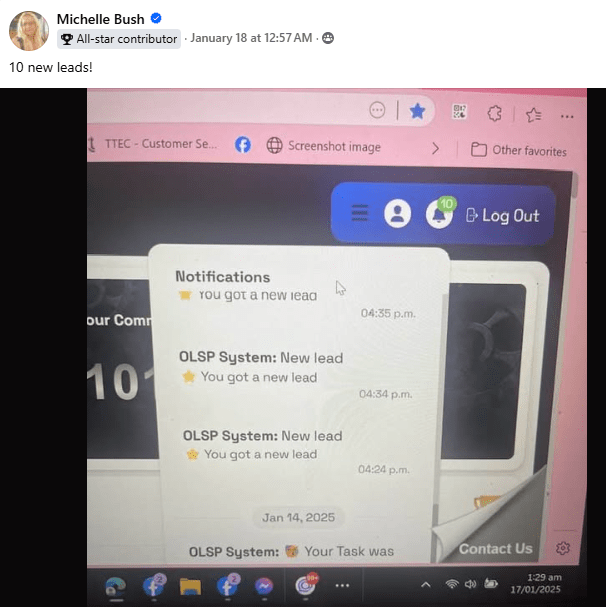 OLSP Mega Link Leads Testimonial