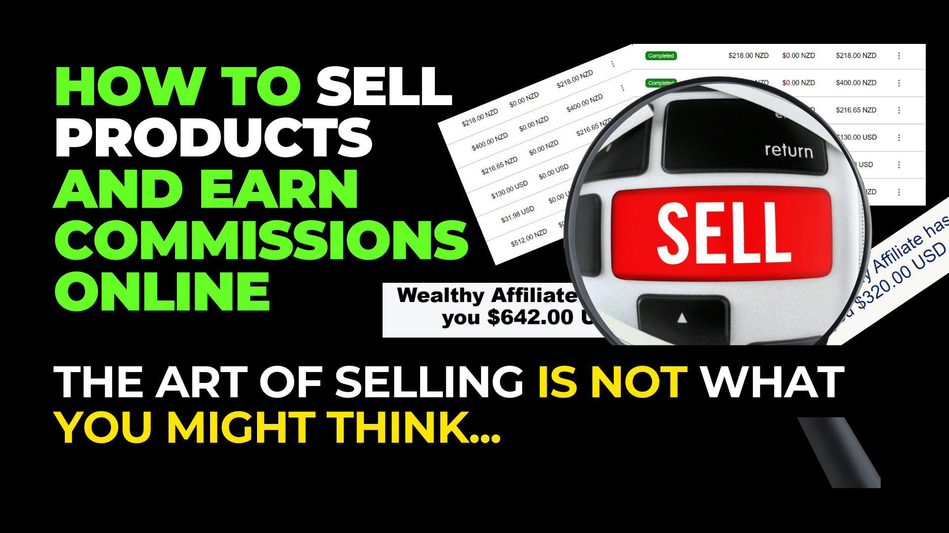 How To Sell Products and Earn Commissions Online