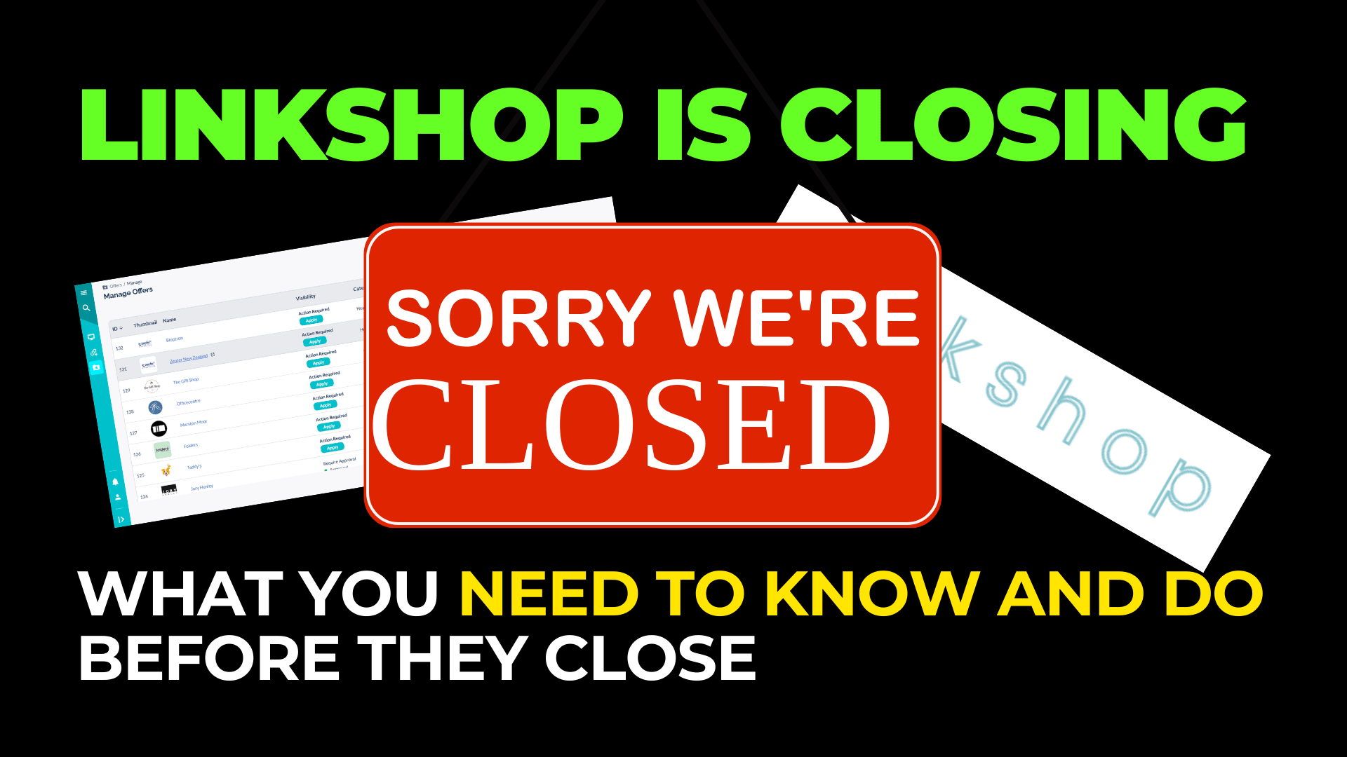 Linkshop Is Closing Down