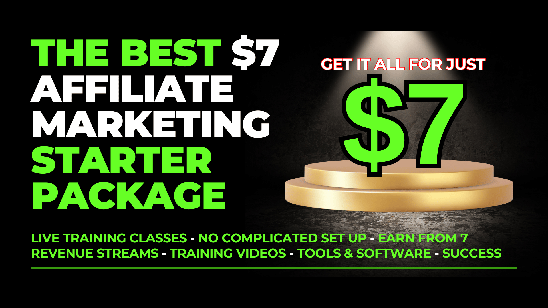 The best $7 affiliate marketing starter package